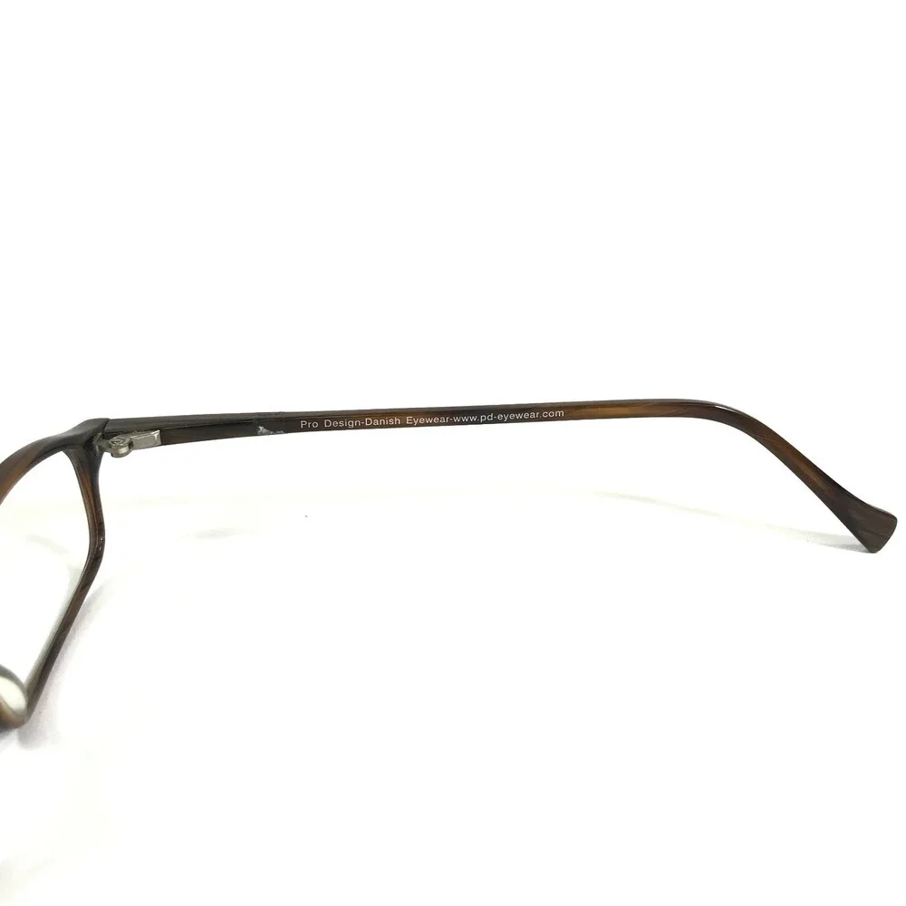 Prodesign 1602 C. 5532 Eyeglasses Frames Brown Horn Rectangular 51-17-140